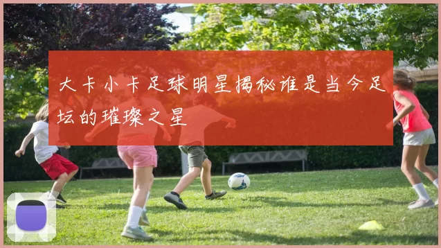 大卡小卡足球明星揭秘谁是当今足坛的璀璨之星